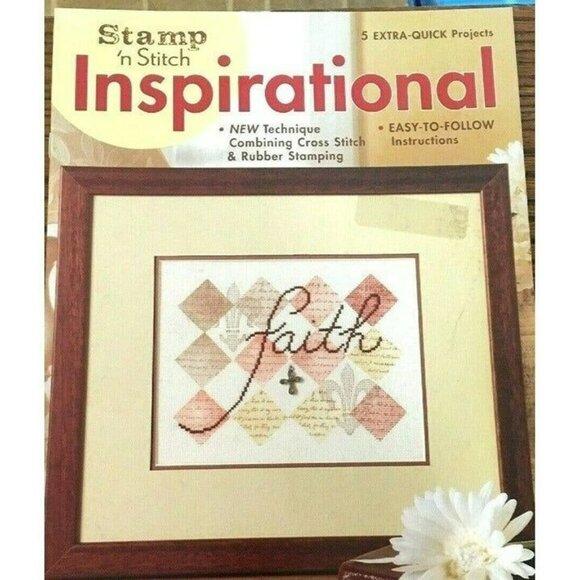 Cross Stitch Leisure Arts Stamp n Stitch Inspirational 4115 Chart Booklet USA - Picture 1 of 5